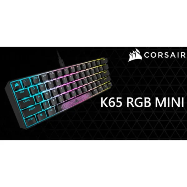 Corsair K65 MINI 60% RGB機械式鍵盤 (紅軸)