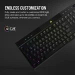CORSAIR K100 AIR Wireless Ultra-Thin Mechanical Gaming Keyboard (CHERRY MX ULTRA LOW) - Image 6