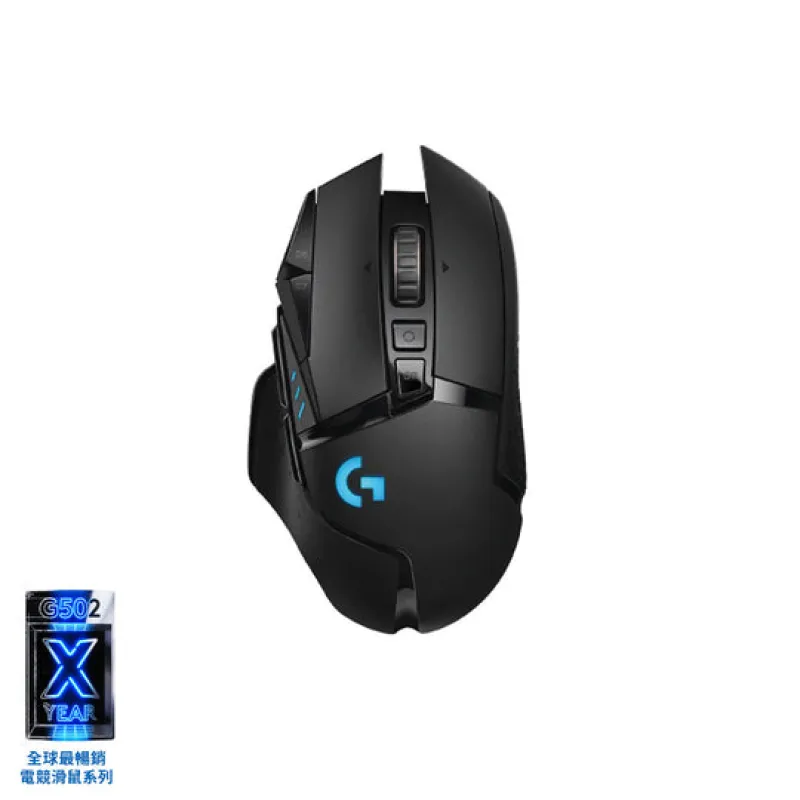 3109_4640_G_17549935875716 LOGITECH G502 X LIGHTSPEED Wireless Gaming Mouse無線電競滑鼠 LIGHTFORCE 混合光機開關 黑色 - Image 1